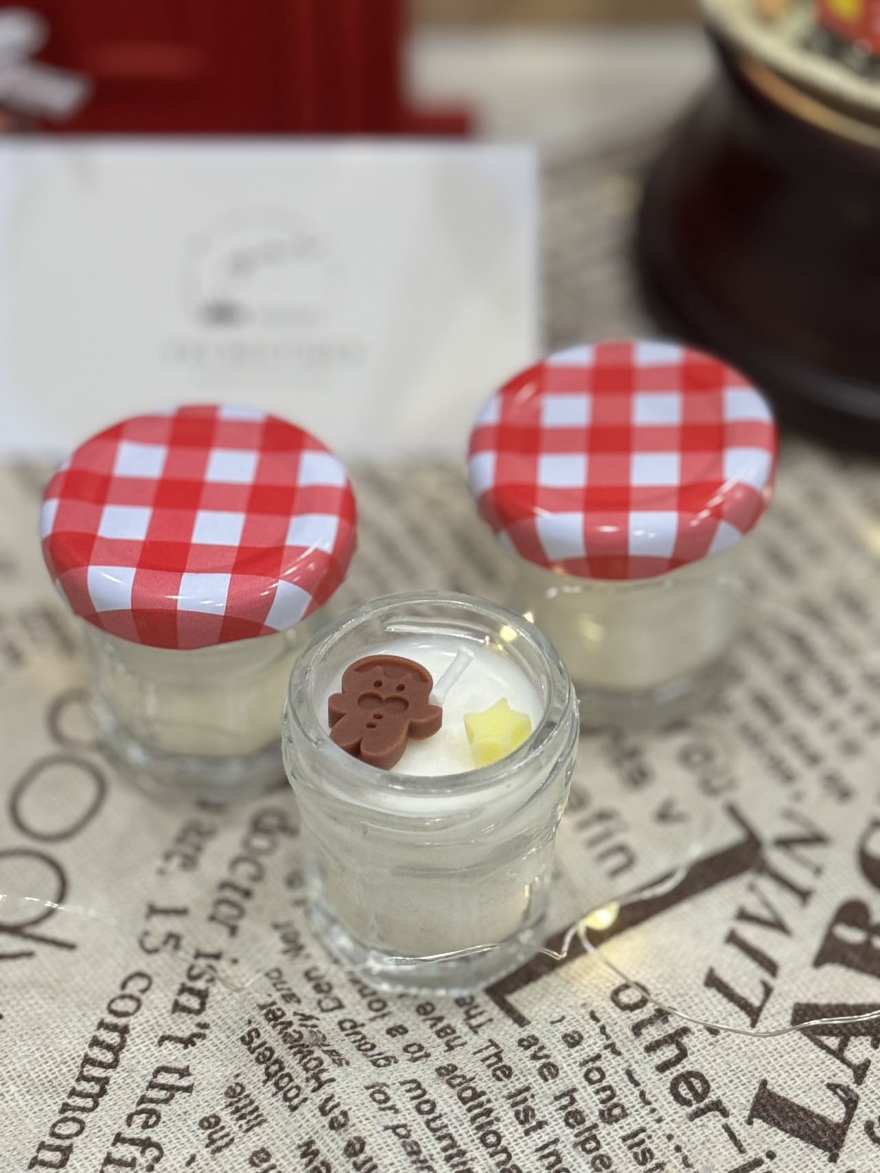 NEW*Set of 3-Mini Milky Jar Candles